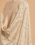 Off-White Kadwa Silk Dupatta