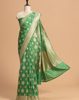 Green Jamdani Silk Saree