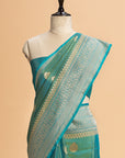 Jade Green Kadwa Butta Silk Saree