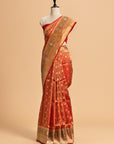 Red Brocade Silk Saree