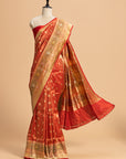 Red Brocade Silk Saree