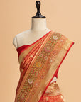 Red Brocade Silk Saree