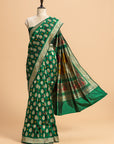 Green Kadwa Butta Silk Saree