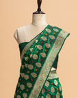 Green Kadwa Butta Silk Saree