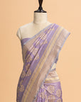 Mauve Kadwa Butta Silk Saree