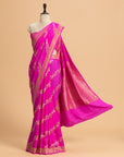 Rani Pink Kadwa Muslin Silk Saree