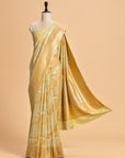 Light Green Kadwa Georgette Tussar Saree