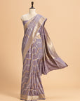 Grey Kadwa Georgette Tussar Saree