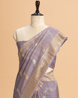 Grey Kadwa Georgette Tussar Saree