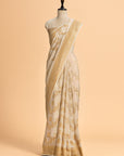 Off-White Kadwa Muslin Silk Saree