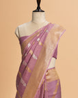 Gajar Pink Kadwa Georgette Tussar Saree