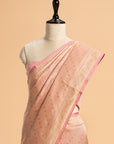Light Pink Brocade Silk Saree