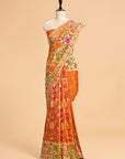 Rust Orange Paithani Silk Saree