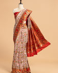 Off-White Patola Silk Saree