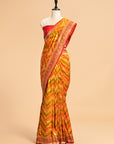Short Golden Patola Silk Saree