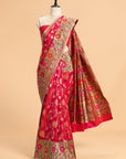 Rani Pink Paithani Silk Saree