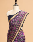 Navy Blue Patola Silk Saree