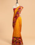 Short Gold Paithani Silk Saree