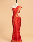 Red Paithani Silk Saree