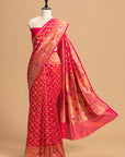 Strawberry Pink Patola Silk Saree