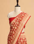 Red Jamdani Georgette Saree
