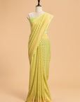 Light Green Jamdani Georgette Saree