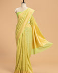 Light Green Jamdani Georgette Saree