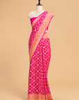 Rani Pink Jamdani Georgette Saree
