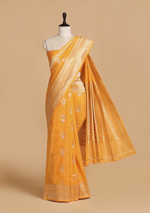 Golden Butta Saree in Silk