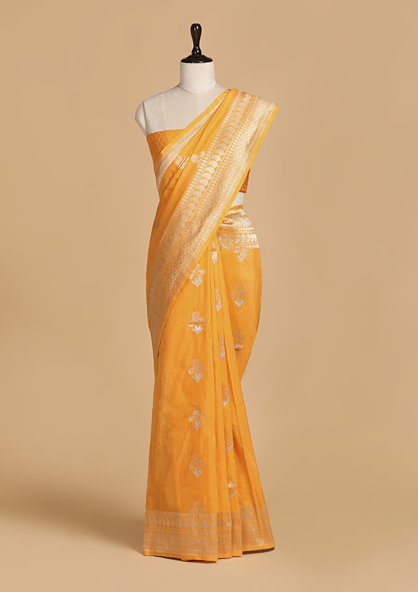 Golden Butta Saree in Silk