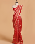 Red Brocade Saree in Silk