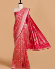 Rani Pink Brocade Saree in Silk