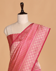 Rani Pink Brocade Saree in Silk