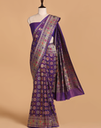 Purple Patola Saree in Silk