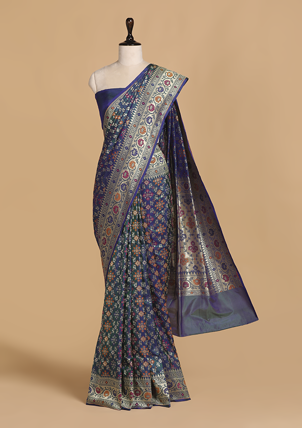 Peacock Patola Saree in Silk