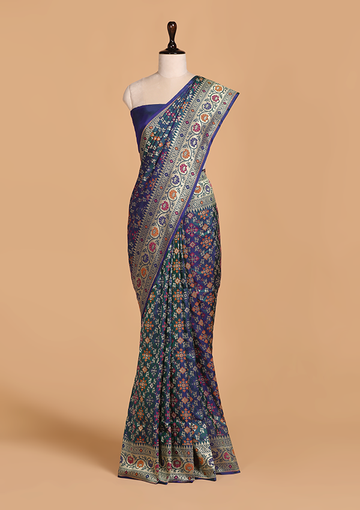 Peacock Patola Saree in Silk