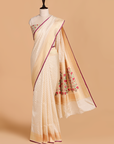 Off White  Paithani Pallu Saree in Silk