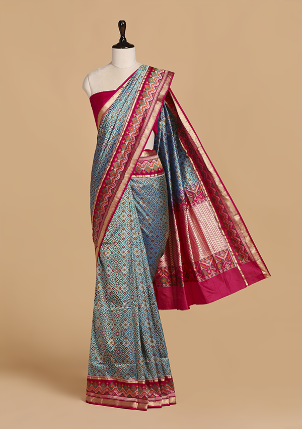 Peacock Patola Saree in Silk