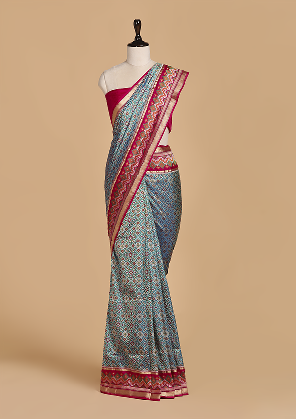 Peacock Patola Saree in Silk