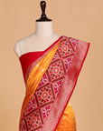 Short Gold Butti Saree in Silk
