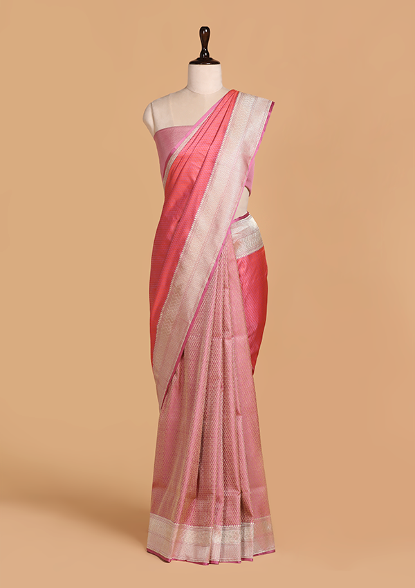 Lavender Patli Pallu Saree in Silk