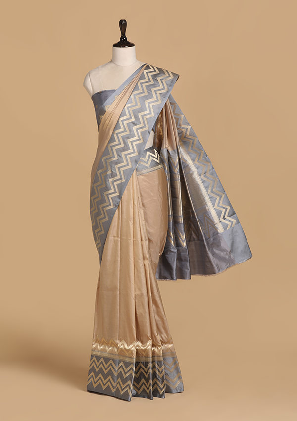 Phawn Plain Saree in Silk