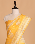 Golden Yellow Butta Saree in Silk