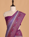 Mauve Butta Saree in Silk