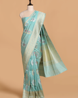 Firozi Butta Saree in Silk