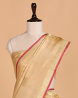 Cream Butta Saree in Silk Tissue