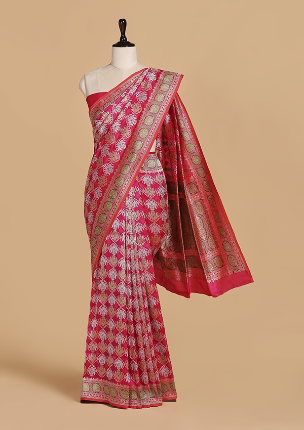 Rani Butta Saree in Silk