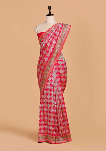 Rani Butta Saree in Silk