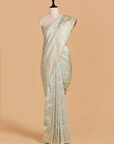 Firozi  Jaal Saree in Silk