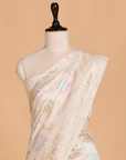 Off White Jaal Saree in Silk